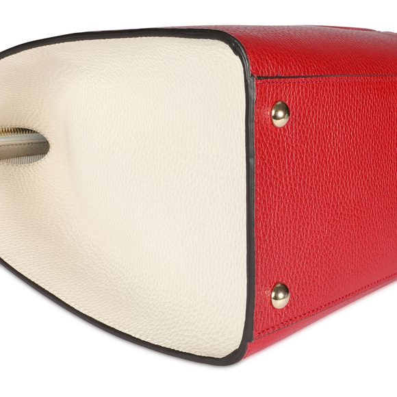 Gucci Red, Navy, & Cream Soho Convertible Tote - Picture 5 of 8